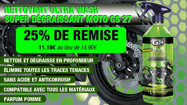 Nettoyant Ultra Wash super dégraissant moto GS 27 11.18 €au lieu de 14.90