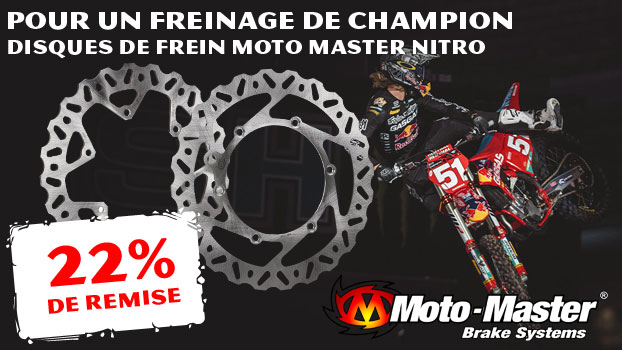 22% de remise sur les disques de frein Moto Master Nitro Series