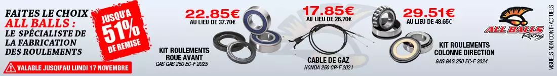 jusqu'a 51% de remise sur notre gamme AllBalls