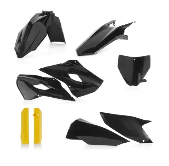 Kit plastique ACERBIS noir jaune complet Husqvarna 125 TE