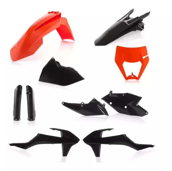 Kit plastique ACERBIS KTM orange noir complet KTM 500 EXC-F