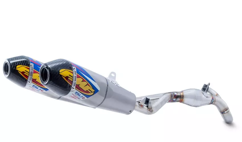 Ligne FMF Factory Megabomb 4.1 RCT Inox/Titane avec embout carbone Honda 450 CR-F