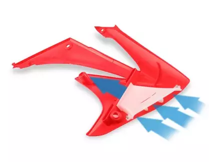 Ouies de radiateur Cycra Powerflow Rouge Honda 450 CR-F