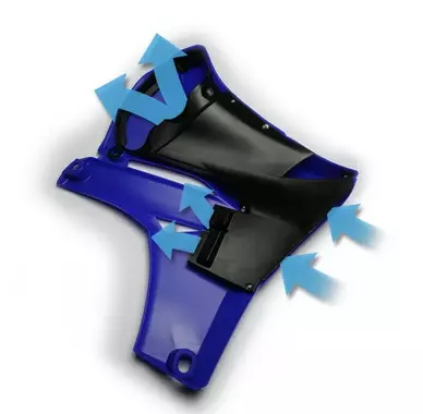 Ouies de radiateur Cycra Powerflow Bleu Yamaha 450 YZ-F