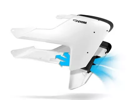 Ouies de radiateur Cycra Powerflow Blanc Husqvarna 250 FC