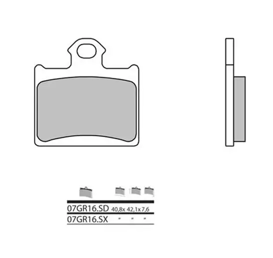 Plaquettes frein arriere Brembo SD Husqvarna 85 TC Husqvarna 85 TC
