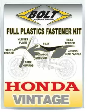 Kit visserie plastique complet Honda 250 CR
