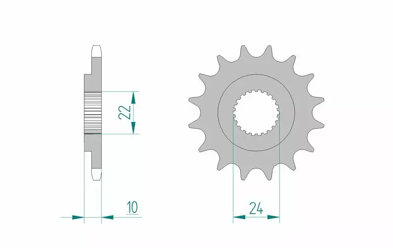 Pignon trail AFAM acier standard 520 pas 13 dents BMW F 650 GS DAKAR ABS (0173)