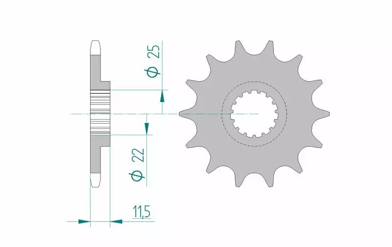 Pignon trail AFAM acier standard 520 pas 16 dents HUSQVARNA NORDEN 901 EXPEDITION