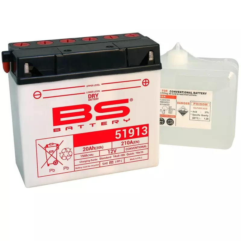 Batterie moto trail BS BATTERY conventionnelle avec pack acide BMW R 1150 GS ADVENTURE (0441)