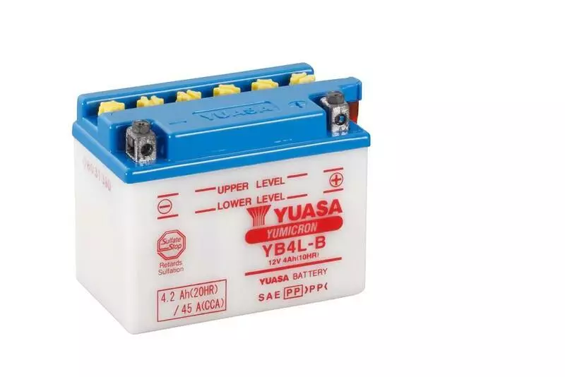 Batterie moto trail YUASA conventionnelle avec pack acide SUZUKI DR 250 S