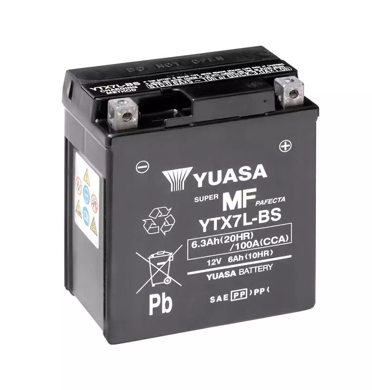 Batterie moto trail YUASA sans entretien avec pack acide HONDA MT 250 ELSINORE