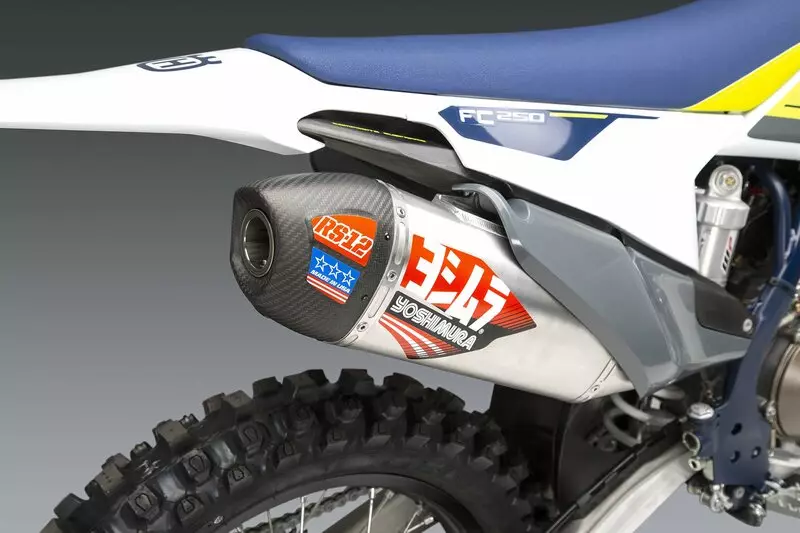 Ligne complète YOSHIMURA RS-12 Signature Series Inox Carbone Husqvarna 350 FC