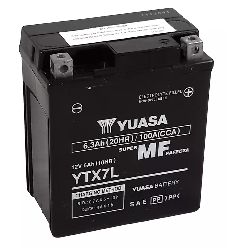 Batterie moto trail YUASA W/C sans entretien activée usine HONDA CRF 250 L (MD38)