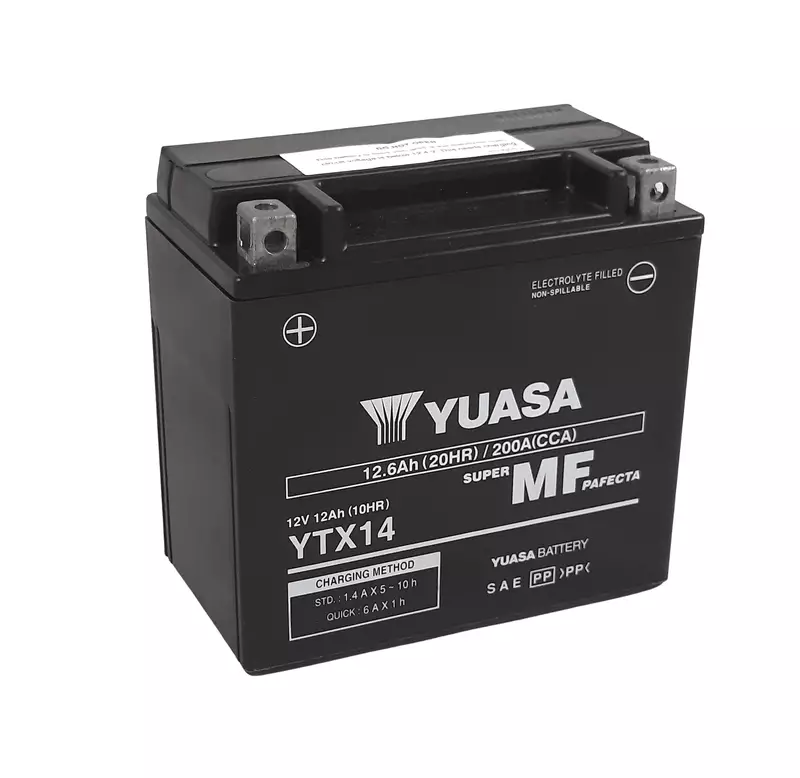 Batterie moto trail YUASA W/C sans entretien activée usine BMW R 1200 GS ADVENTURE ABS (0380)