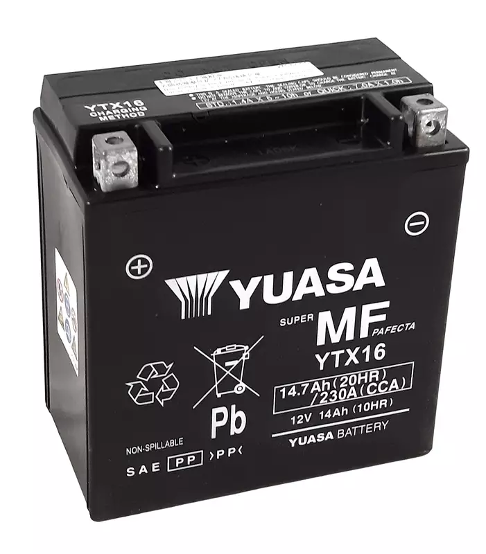 Batterie moto trail YUASA W/C sans entretien activée usine TRIUMPH TIGER 800 XC ABS