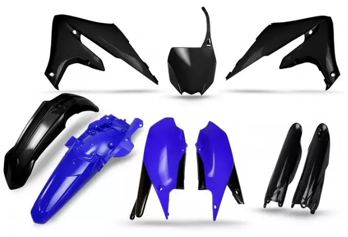Kit plastique UFO Yamaha Edition limitee Official Bleu Noir Yamaha 450 YZ-F