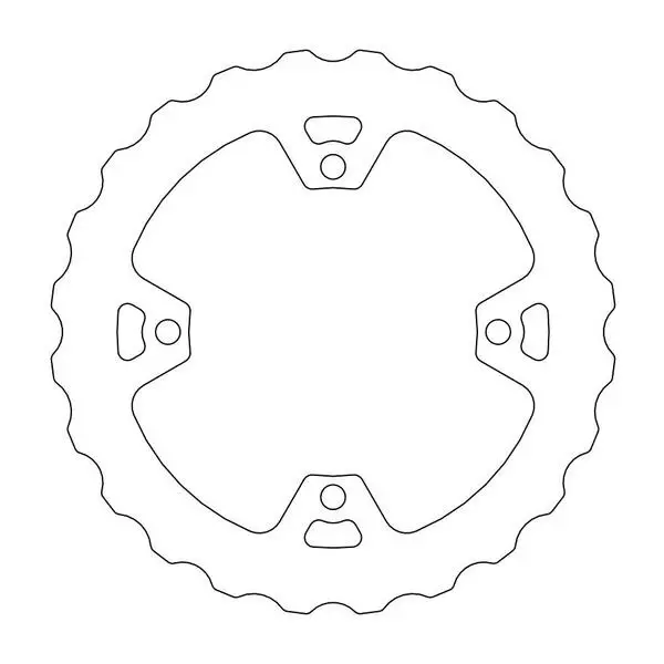 Disque frein Moto Master arriere plein Honda 250 CR