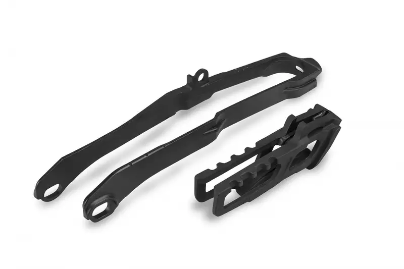Kit patin bras oscillant et guide chaine UFO noir Honda 250 CR-F