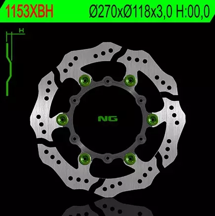 Disque frein avant NG Petale 270 mm Fantic 250 XX-F