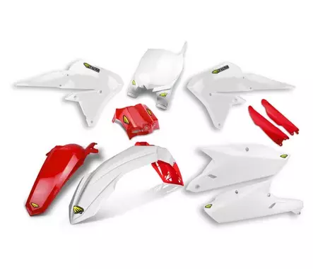 Kit plastique Cycra Powerflow Yamaha Blanc Rouge Yamaha 250 YZ-F