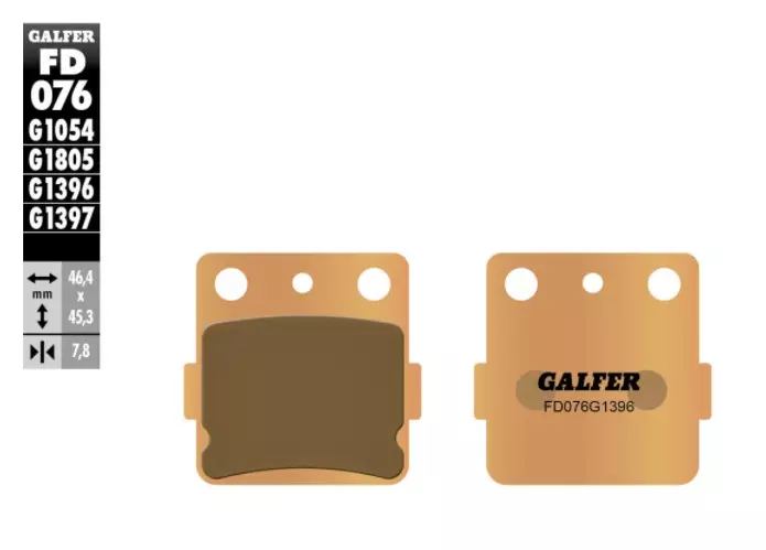 Plaquette frein avant GALFER Offroad Honda 85 CR
