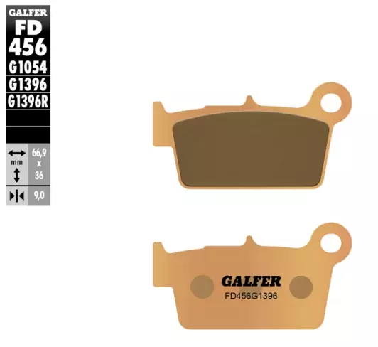 Plaquette frein arriere GALFER Offroad Beta 498 RR