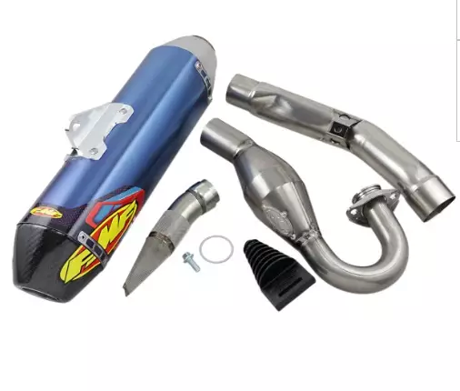 Ligne FMF Factory Megabomb 4.1 RCT Titane/titane avec embout carbone Kawasaki 250 KX-F