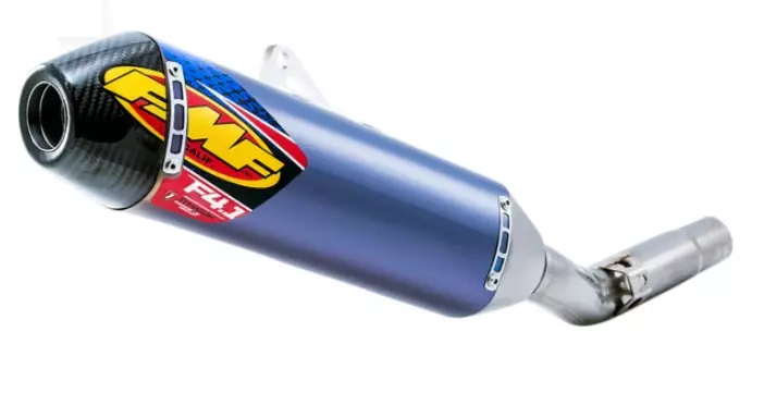 Silencieux FMF 4.1 RCT Bleu embout carbone Yamaha 250 YZ-F