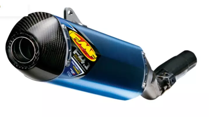 Silencieux FMF 4.1 RCT Bleu embout carbone KTM 350 EXC-F
