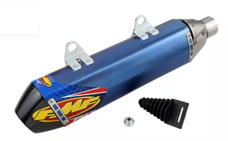 Silencieux FMF 4.1 RCT Bleu embout carbone Husqvarna 450 FC