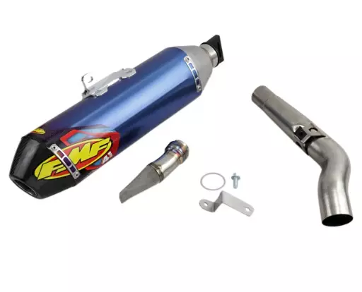 Silencieux FMF 4.1 RCT Bleu embout carbone Kawasaki 450 KX-F