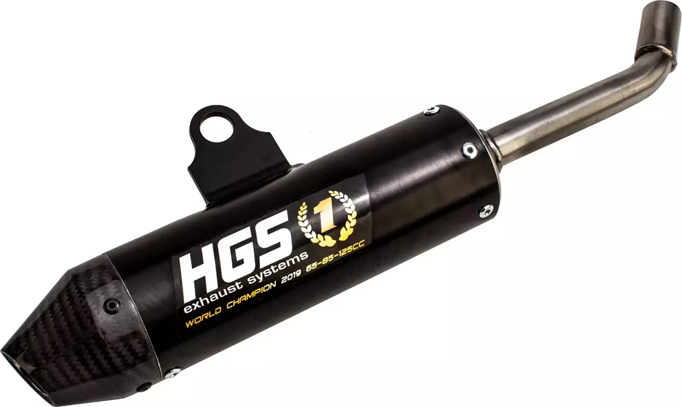 Silencieux HGS cross Noir embout carbone Gas Gas 85 MC