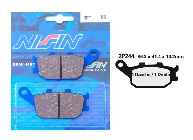 Plaquettes frein arriere NISSIN NS moto trail Honda CRF 1000L Africa Twin