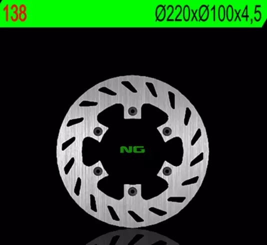 Disque frein arriere NG rond Kawasaki 250 KX