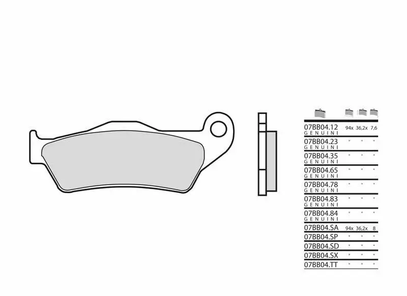 Plaquettes frein avant Brembo SX Husqvarna 450 FC