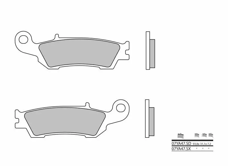 Plaquettes frein avant Brembo SX Fantic 450 XE-F