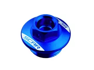 Bouchon superieur carter huile Scar Bleu Kawasaki 250 KX-F