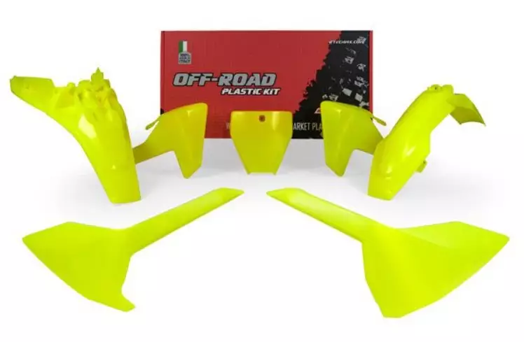 Kit plastique jaune fluo Racetech Husqvarna 85 TC