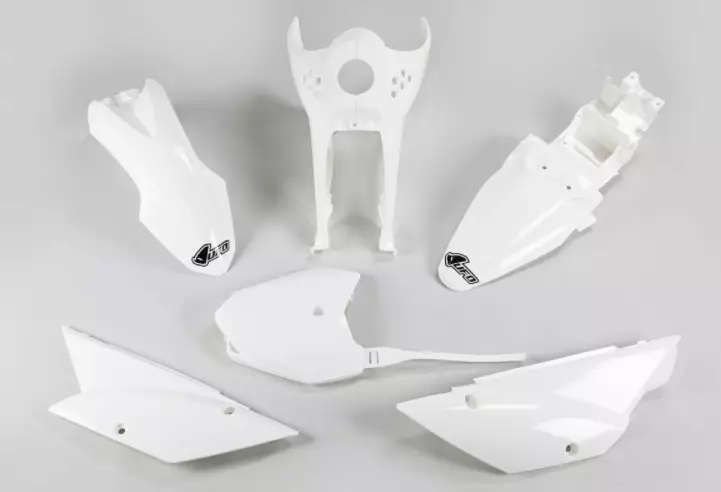 Kit plastique UFO blanc Kawasaki KLX 110