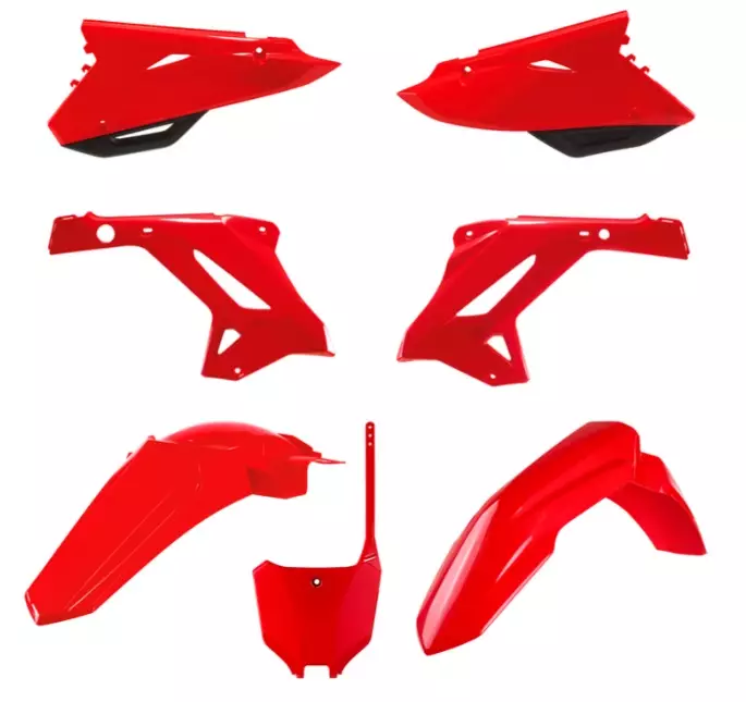 Kit plastique Polisport Honda CR 125/250 MX restyle rouge Honda 125 CR