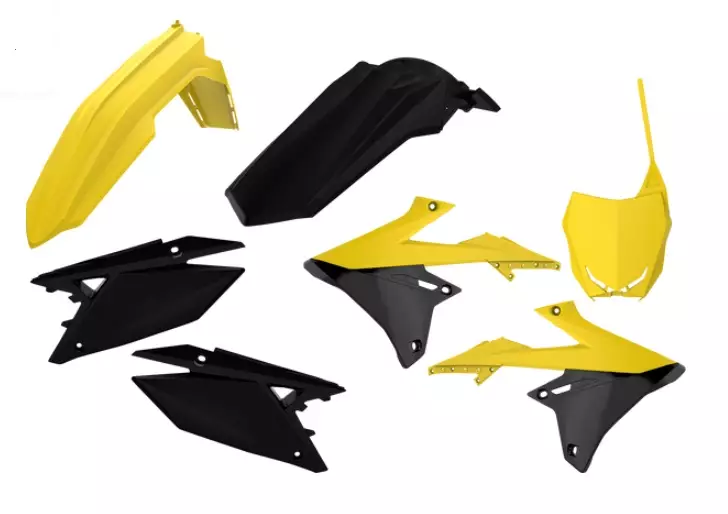 kit plastique Polisport jaune noir Suzuki 250 RM-Z
