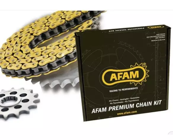 Kit chaine AFAM enduro acier SLK antiboue Gas Gas 250 EC-F