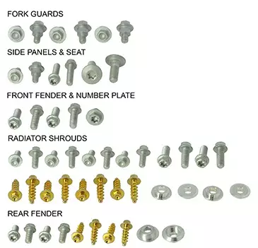 Kit visserie plastique complet Husqvarna 250 TC