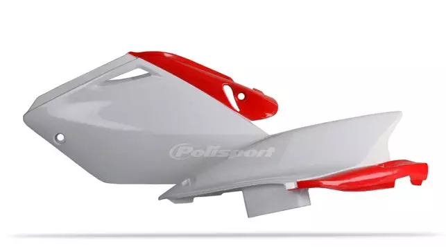 Plaques laterales Polisport Rouge Blanc Honda 250 CR-F