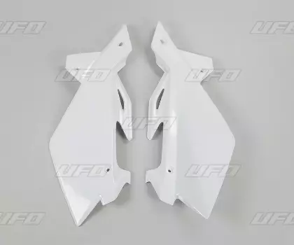 Plaques numero laterales UFO Blanc Husqvarna 510 TC