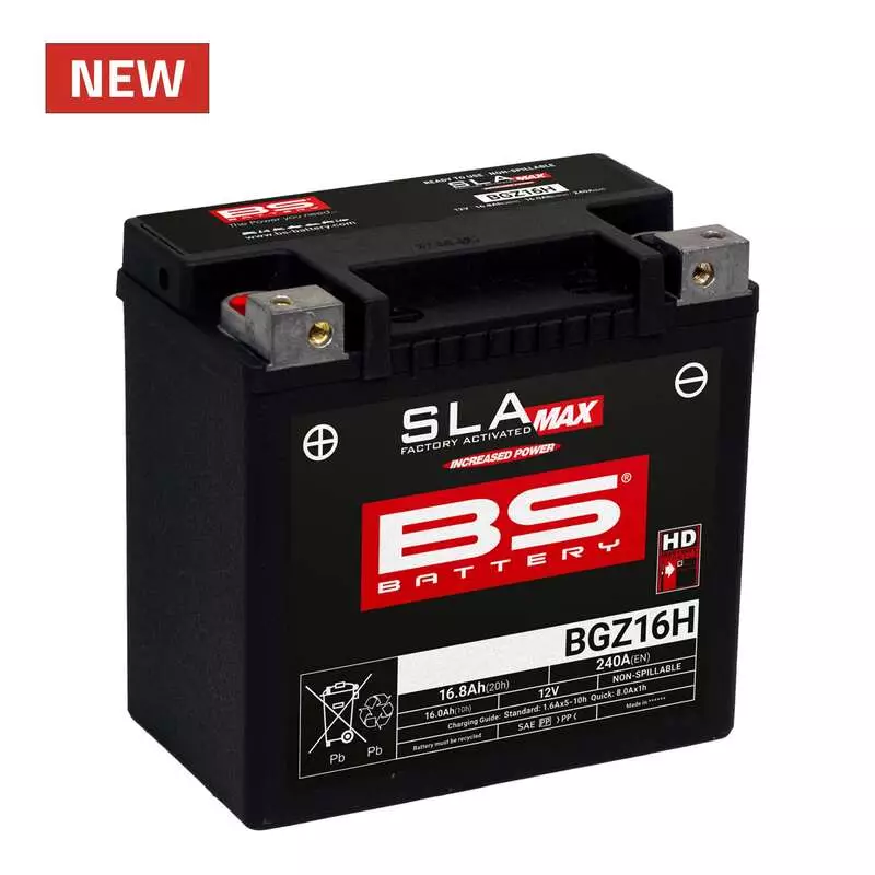 Batterie moto trail BS BATTERY SLA Max sans entretien activé usine BMW R 1200 GS (0450)