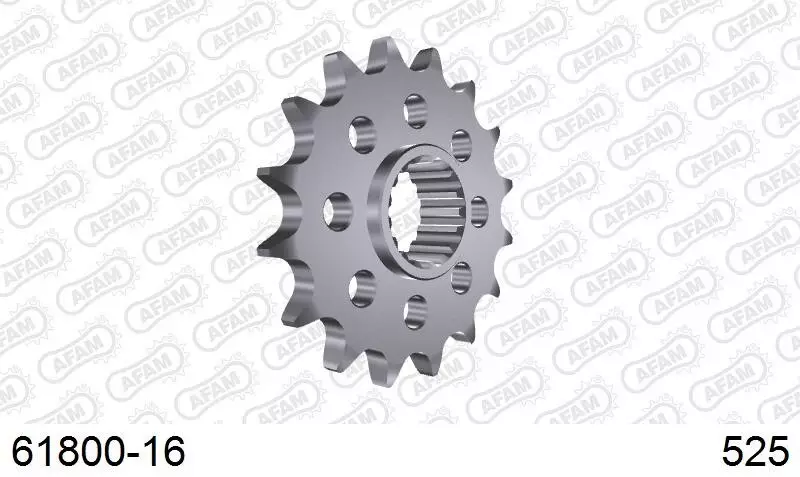 Pignon trail AFAM acier anti-bruit 525 pas 16 dents KTM 1290 SUPER ADVENTURE R TKC