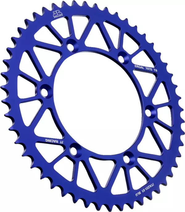 Couronne JT alu 51 dents bleu Fantic 250 XX-F