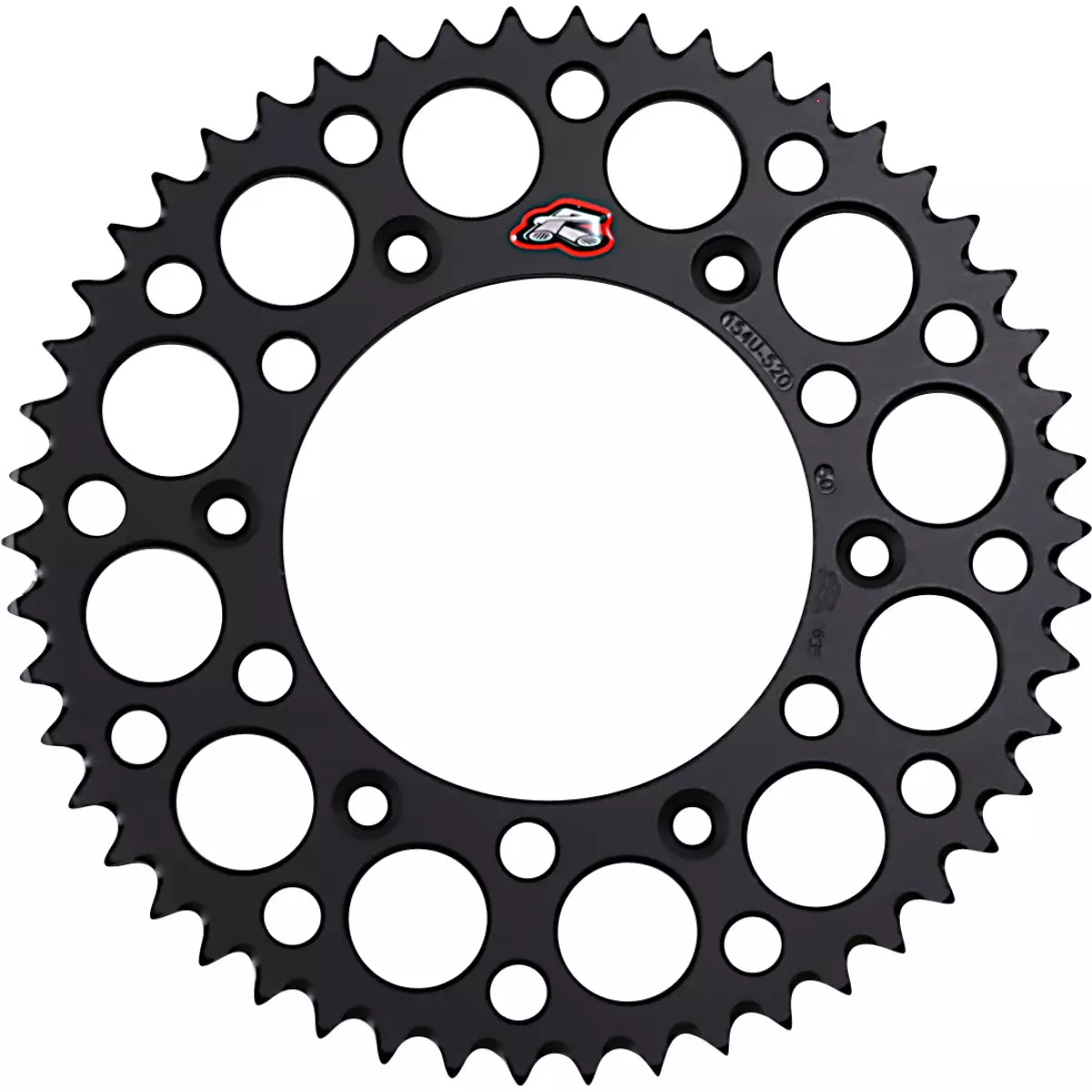 Couronne Ultra-light anti-boue noir 51 dents Renthal KTM 250 SX-F